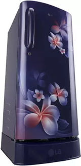 LG 185 L Direct Cool Single Door 5 Star Refrigerator  (Blue Plumeria, GL-D201ABPU)