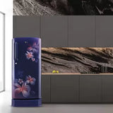 LG 185 L Direct Cool Single Door 5 Star Refrigerator  (Blue Plumeria, GL-D201ABPU)