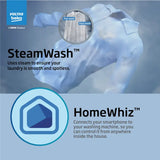 Voltas Beko by A Tata Product 6.5 kg Steam Wash, Invertor Motor and Hygiene+ Fully Automatic Front Load Washing Machine with In-built Heater Grey