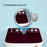 Haier 7.5 kg Semi Automatic Top Load Multicolor (HTW75-186BK)