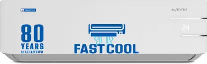 Blue Star 1.5 Ton 3 Star, 60 Months Warranty, Inverter Split AC (Copper, 5 in 1 Convertible, Turbo Cool, Energy Saver, Blue Fins, ID318YKU, 2024 Model, White)