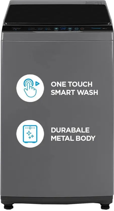 Midea 7 kg 5 Star Fully Automatic Top Load Washing Machine Grey  (MA100W70/G-IN)
