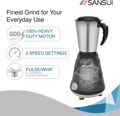 Sansui Pro 500 W Juicer Mixer Grinder