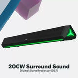 GOVO GOSURROUND 900 |2.1 Channel with 6.5'' Wired Subwoofer 200 W Bluetooth Soundbar