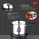 Pigeon Elite Shine and 2 L, 3 L Outer Lid Induction Bottom Pressure Cooker