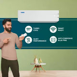 Blue Star Convertible 5 in 1 Cooling 2023 Model 1.2 Ton 3 Star Split Inverter Multi Sensors, Stabalizer Free Operation, Self Diagnosis, Dust Filter AC - White (IA315YNU