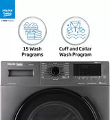 Voltas Beko 6.5 kg Steam wash &Bluetooth enabled HomeWhiz Fully Automatic Front Load Washing Machine with In-built Heater Grey