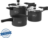 Pigeon by Stovekraft Limited Special Plus and 2 Lids 1.5 L, 2.5 L, 4.5 L Outer Lid Induction Bottom Pressure Cooker