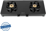 BAJAJ 2BRGP4 Slim Glass Manual Gas Stove (2 Burners)