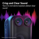 LG XL5S 12hrs Battery, Mic and Guitar input 200 W Bluetooth Party Speaker (Black, 2.1 Channel)