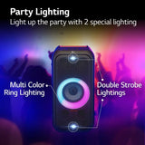 LG XL5S 12hrs Battery, Mic and Guitar input 200 W Bluetooth Party Speaker (Black, 2.1 Channel)