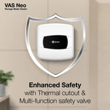AO Smith 15 L Storage Water Geyser (VAS-NEO-015, Black, White)