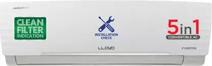 Lloyd 1.5 Ton 3 Star Split Inverter AC - White (GLS18I3FWAEV, Copper Condenser)