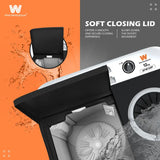 White Westinghouse 12 KG Toughned Glass Semi Automatic Washing Machine with Hammer Wash Technology (SFW1200, white & black, Hammer Wash Technology)