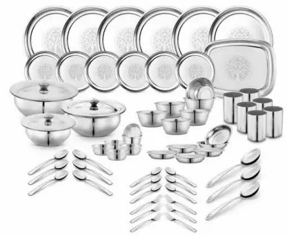 Pigeon Pack of 64 Stainless Steel Dinner Set