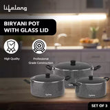 Lifelong LLBYPT01 Induction Bottom Non-Stick Coated Cookware Set