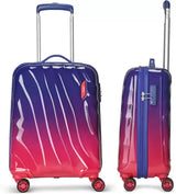 SKYBAGS Bloom Cabin Hardsided 55cm Printed 8 Wheels with TSA Lock Pink Trolley Bag Cabin Suitcase 8 Wheels - 22 Inch