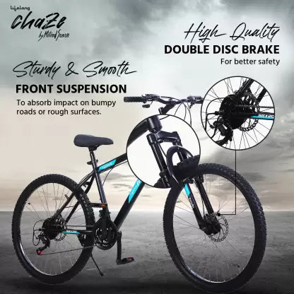 Lifelong Chaze by Milind Soman SGX 20 CZBC2794 27.5T with Dual Disc 21 Speed 27.5 T Mountain/Hardtail Cycle