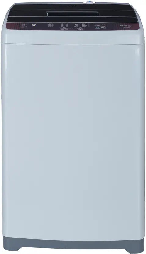 Haier 8 Kg 5 Star Fully Automatic Top Load Washing Machine with Oceanus Wave Drum, Magic Filter, 8 Wash Programs (HWM80-AE, Titanium Grey, Stainless Steel Drum, 15 Mins Quick Wash)