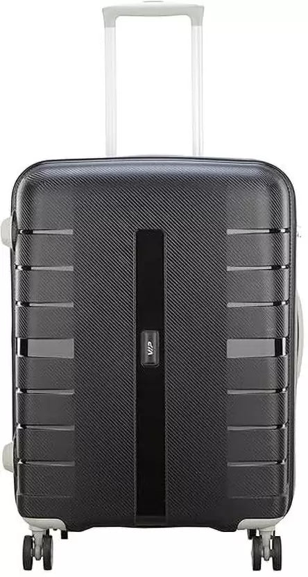 VIP Voyager 67 - Hardbody Trolley Bag Check-in Suitcase 8 Wheels - 26 Inch(Black)