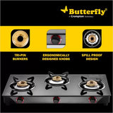 Butterfly Jet Flame Glass Manual Gas Stove