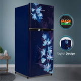 VOLTAS beko 228 Litres 2 Star Frost Free Double Door Refrigerator with Reciprocating Compressor (RFF265D/W0XIR0I000, Brushed Silver)