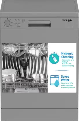 Voltas Beko by  A TATA Product DF14S3 Free Standing 14 Place Settings Dishwasher