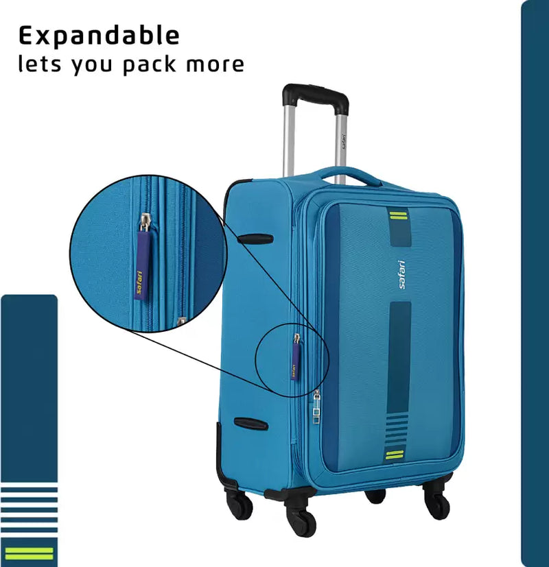 SAFARI GAMMA 65 4W Expandable Check-in Suitcase 4 Wheels - 26 inch