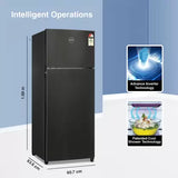 Godrej 272 L 3 Star Convertible Technology, 30 days Farms Freshness Inverter Frost Free Double Door Refrigerator(, RF EON 294C RCIT FS ST, Fossil Steel)