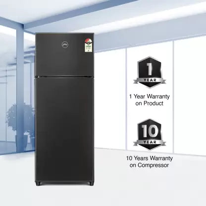 Godrej 272 L 3 Star Convertible Technology, 30 days Farms Freshness Inverter Frost Free Double Door Refrigerator(, RF EON 294C RCIT FS ST, Fossil Steel)