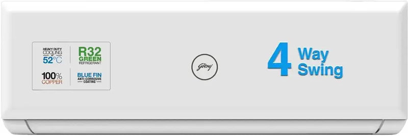 Godrej 2024 Model 1.5 Ton 3 Star Split Inverter AC - White  (SIC 18PTC3-WWP, Copper Condenser)