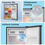 MDRD142FGF03,Midea, 93 L, 1 Door Mini Bar Ref , 1 Star, Silver (open Box Like New)