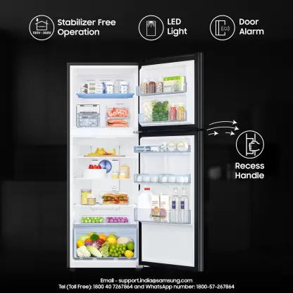 SAMSUNG 301 L Frost Free Double Door 3 Star Convertible Refrigerator  with Convertible 5-in-1 Digital Inverter with Display