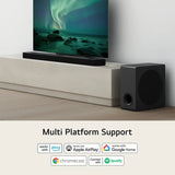 LG S95QR, World's 1st Triple Upfiring speaker, Dolby , , 810W, 9.1.5 Ch 810 W Bluetooth Soundbar (Dark Steel Silver, 9.1.5 Channel)