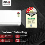 MarQ by Flipkart 2024 Range 1.5 Ton 3 Star Split Inverter 4-in-1 Convertible with Turbo Cool Technology AC  - White