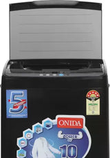 ONIDA 7.5 kg 5 Star Dual Action Pulsator Quadra Scrub Fully Automatic Top Load Washing Machine Black (T80CGN)