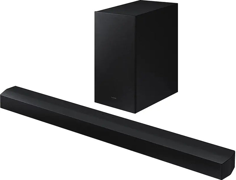 Samsung HW-C45E/XL, Dolby Digital with Wireless Subwoofer, Poweroutput 300 W Bluetooth Soundbar (Black, 2.1 Channel)