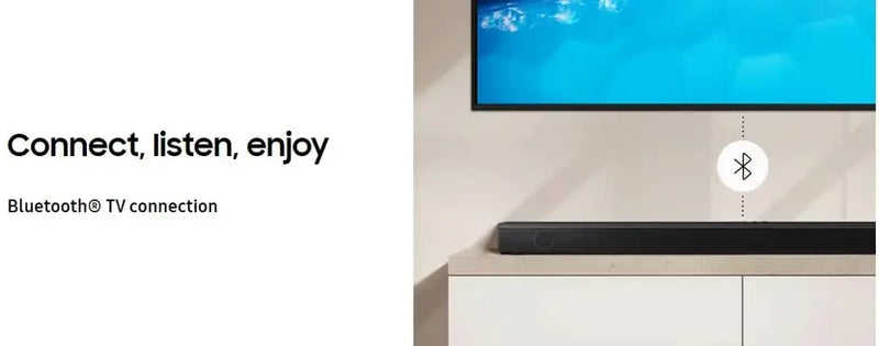Samsung Soundbar (HW-B67E/XL) 5.1 Channel, Wireless Subwoofer, 1x Wireless Rear Speaker, 1x Center Speaker and Energy Star, Dolby 5.1ch & DTS Virtual X Experience Sound (Black)