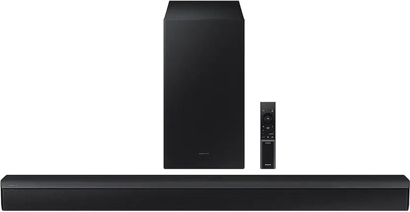 Samsung HW-C45E/XL, Dolby Digital with Wireless Subwoofer, Poweroutput 300 W Bluetooth Soundbar (Black, 2.1 Channel)