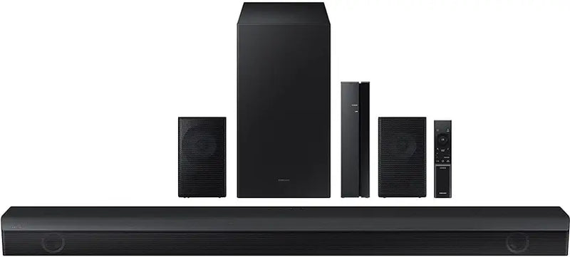 Samsung Soundbar (HW-B67E/XL) 5.1 Channel, Wireless Subwoofer, 1x Wireless Rear Speaker, 1x Center Speaker and Energy Star, Dolby 5.1ch & DTS Virtual X Experience Sound (Black)