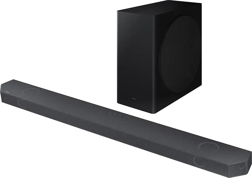 Samsung 360 W 5.1.2ch (HW-Q800C/XL) Q-Symphony Soundbar with Wireless Subwoofer, Top/Centre/Side Firing Speakers, Wide Range Tweeter, Dolby Atmos, Built-in Alexa, AirPlay2, Wi-Fi (Black)