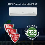 IFB FastCool Convertible 8-in-1 Cooling, 2023 Model 1.5 Ton 5 Star Split Inverter 7 Stage Air Treatment AC with Wi-fi Connect - White (CI2053F323G1, Copper Condenser)