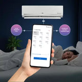 IFB FastCool Convertible 8-in-1 Cooling, 2023 Model 1.5 Ton 3 Star Split Inverter 7 Stage Air Treatment AC with Wi-fi Connect - White (CI1833F223G5, Copper Condenser)