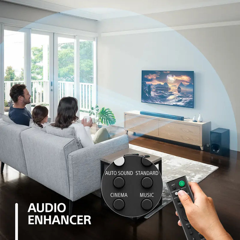 Sony HT-G700 3.1ch 4K Dolby Atmos/DTS:X Soundbar for TV with Wireless subwoofer, 3.1ch Home Theater System (400W, Surround Sound,Bluetooth Connectivity, HDMI & Optical Connectivity, 4k HDR) - Black