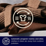 Electrolux 8kg/5kg 5 Star EcoInverter Fully Automatic Front Load Washer Dryer, Scandinavian Design with 40