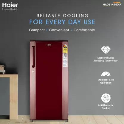 Haier 185 L Direct Cool Single Door 2 Star Refrigerator