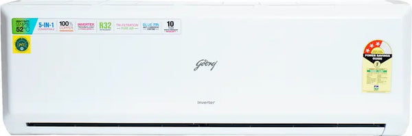 Godrej 2024 Model 1.5 Ton 3 Star Split Inverter AC - White (SIC 18PTC3-WWP/WZT, Copper Condenser)