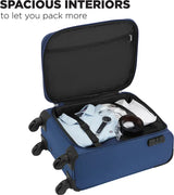 Safari Soft Body Set Of 2 Luggage 4 Wheels - Magnum Drift 57/67 4W - Blue