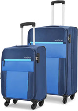 Safari Soft Body Set Of 2 Luggage 4 Wheels - Magnum Drift 57/67 4W - Blue