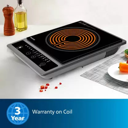 PHILIPS 1300 W Induction Cooktop Push Button